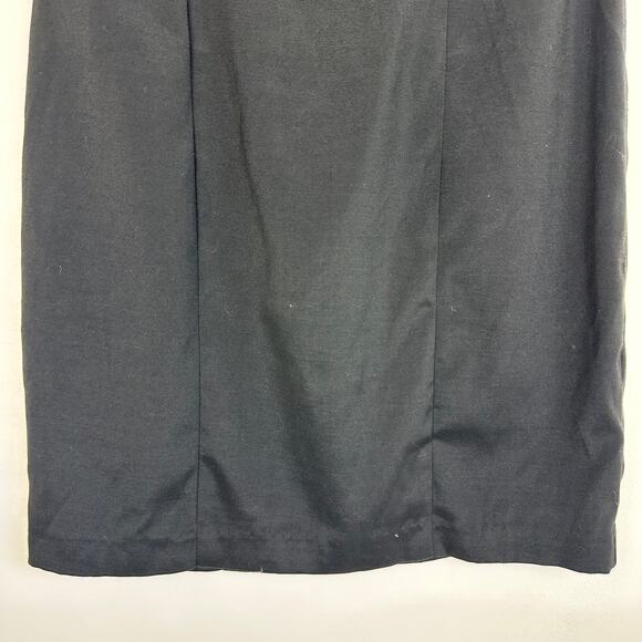 Ark & Co Womens Strapless Fitted Cotton Blend A-Line Black Mini Dress Small - Picture 4 of 8